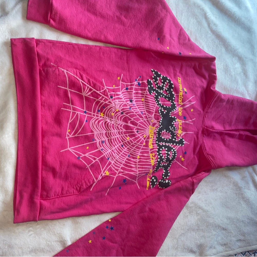 Pink Spider Hoodie